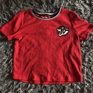 red shirt from hollister